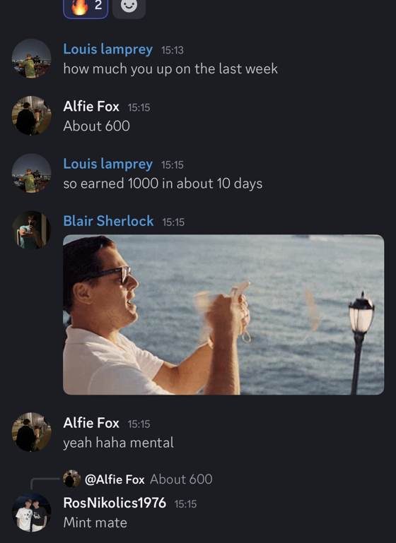 Screenshot of a real student win posted in the Set2Scale community